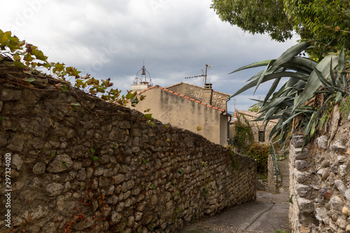 The Calade Claude de Tournon located in the upper part of the city of Donzere in Drôme provençale photo