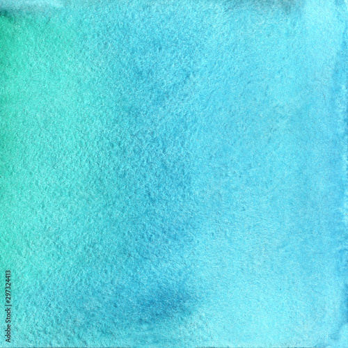 abstraction watercolor background green emerald indigo blue color with divorce gradient