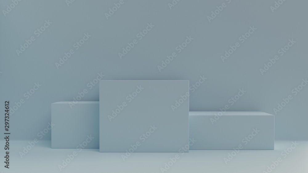 Geometry basic geometric shapes composition blue scene. Geometry basic geometric shapes composition blue scene.