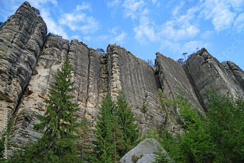 Teplicke Skaly are popular amongs climbers, Czech Republic photo