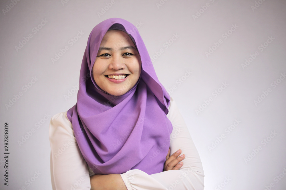 Muslim Lady Smiling Friendly Muslim Lady Smiling Friendly