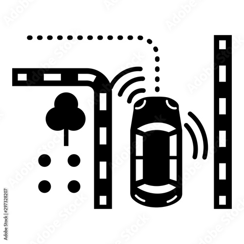 City travel smart car icon. Simple illustration of city travel smart car vector icon for web design isolated on white background