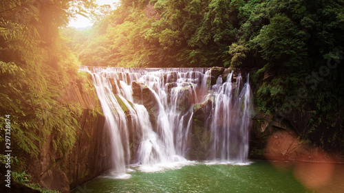 Shifen Waterfall, also known as Niagara of Taiwan © pipatc