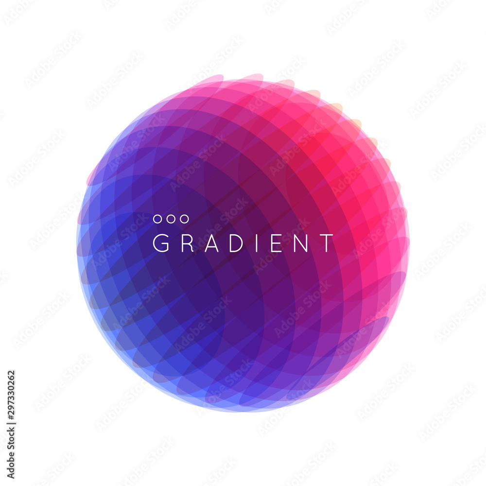 Overlapping circles in white background. Design element. Vector ...