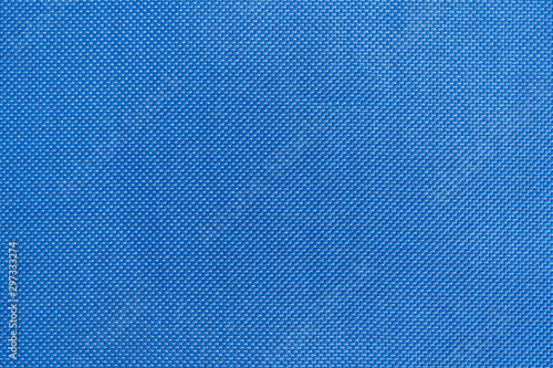 Texture of blue textile fabric material with pattern background
