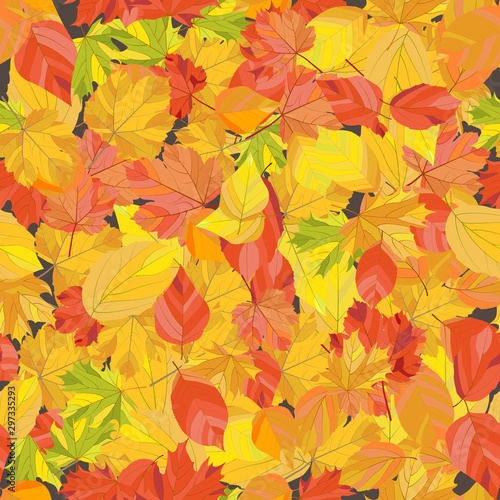 Vector image, autumn motifs, texture, background, textile, seamless option, pattern