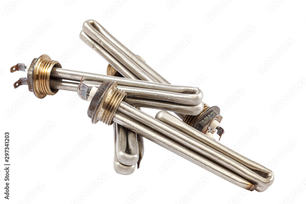Electric heating element isolated on a white background Electric heating element isolated on a white background