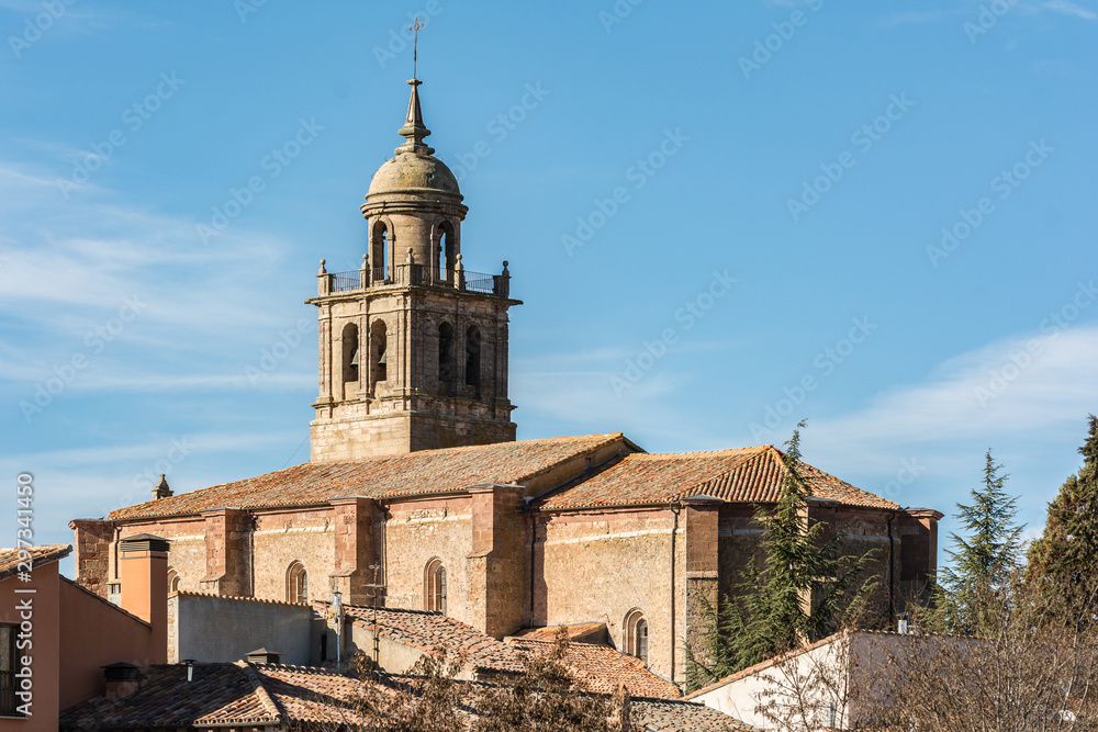 Village of Medinaceli and view of the collegiate church in Soria, Spain. Village of Medinaceli and view of the collegiate church in Soria, Spain.