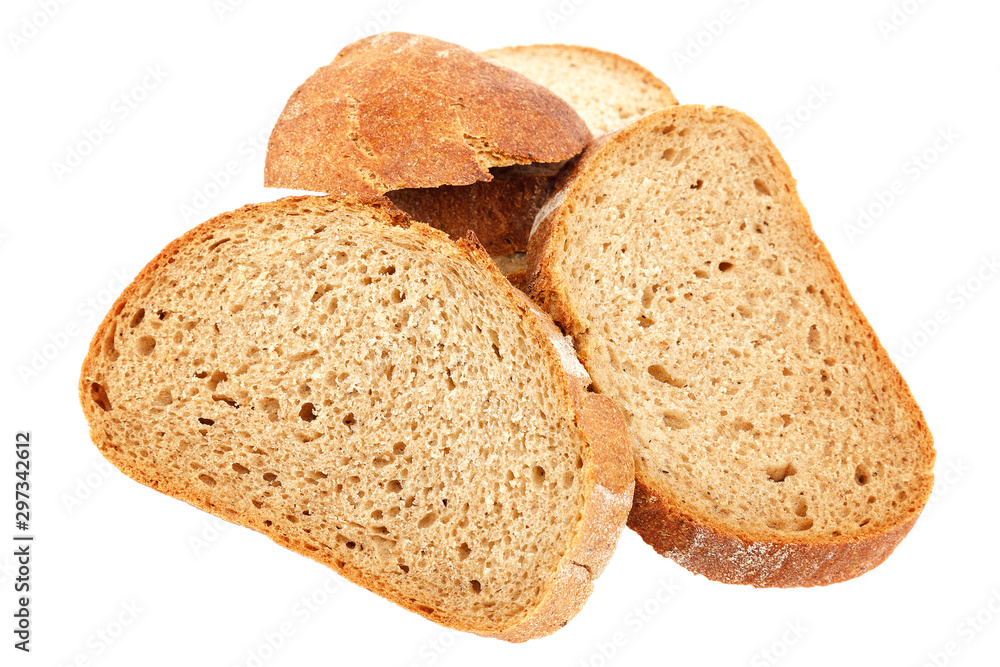 Loaf of bread isolated on white background Loaf of bread isolated on white background