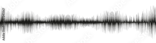 Panorama Earthquake Wave minimal scale on White paper background,audio wave diagram concept,design for education and science,Vector Illustration.