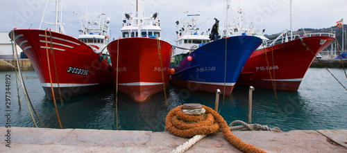 Getaria fishing port, Getaria, Gipuzkoa, Basque Country, Spain, Europe photo