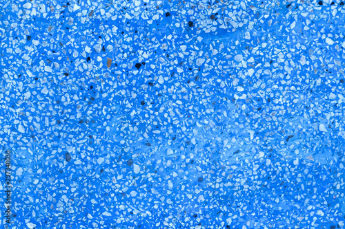 Blue terrazzo tile texture