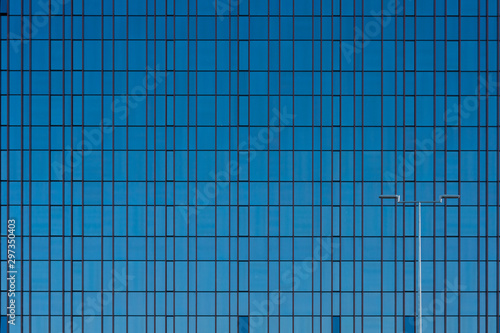 glass windows facade modern office building flat background