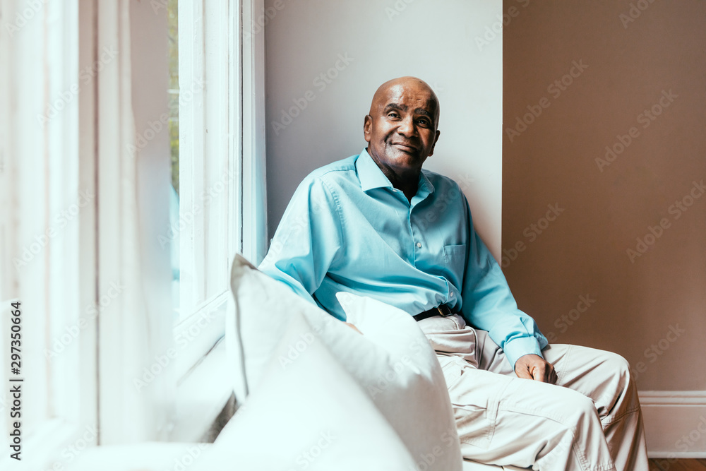 Portrait of senior man smiling Portrait of senior man smiling