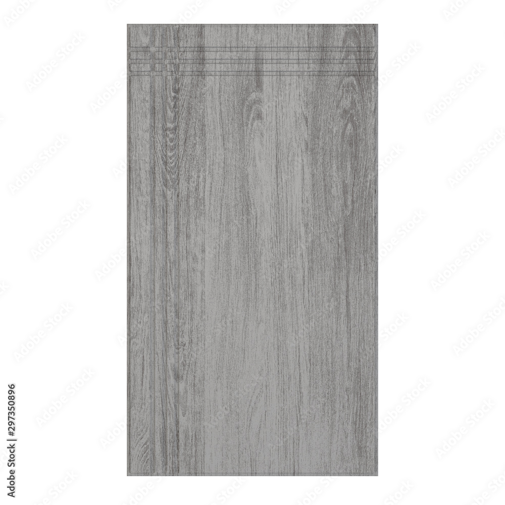 Wooden furniture door isolated on white background. 3D rendering. Wooden furniture door isolated on white background. 3D rendering.