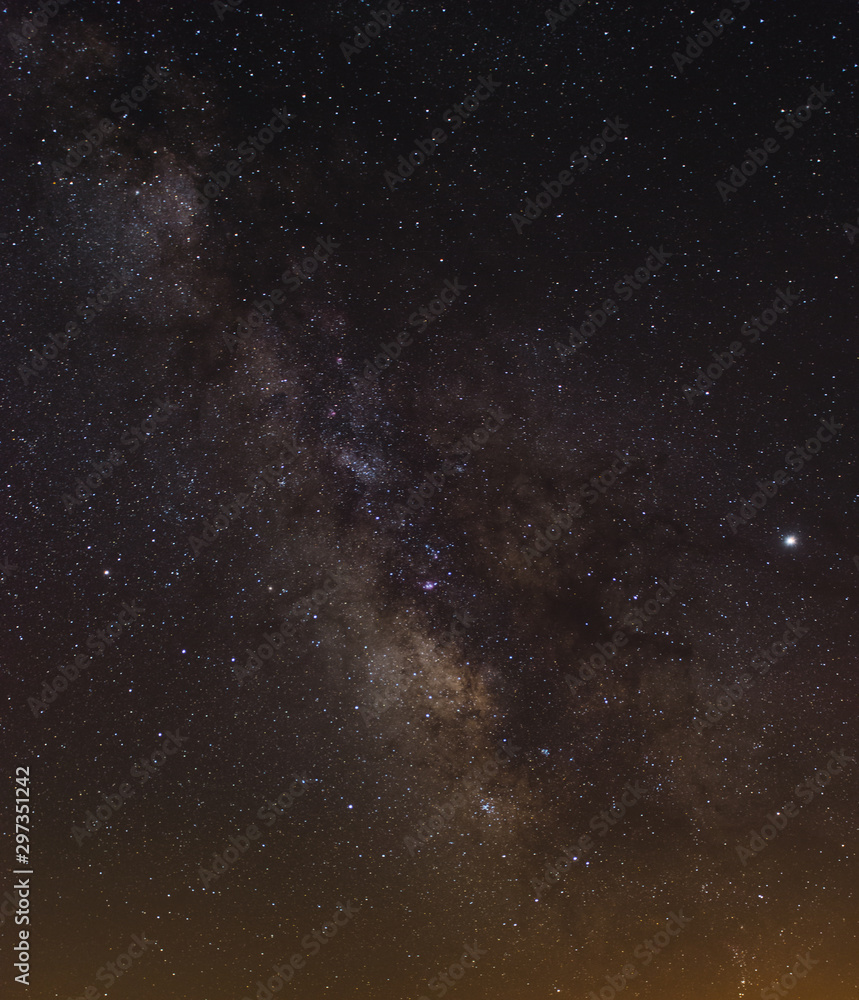 The Milkyway Core with Jupiter on the right side