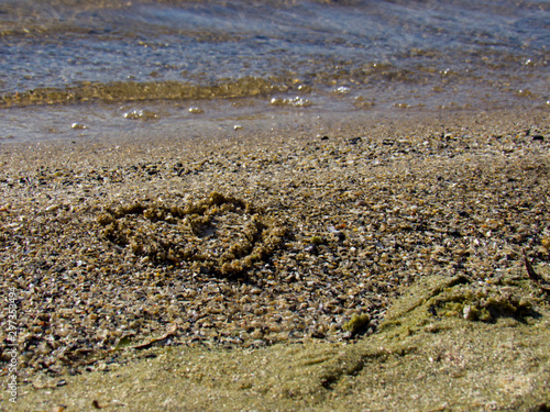 heart on the beach