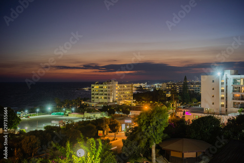 Night view of Ayia NAPA, Cyprus. Delightful night landscape of Ayia NAPA.