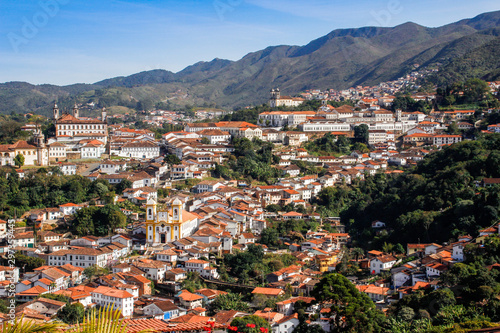 Beautiful city with colonial Portuguese architecture and churches in Brazil. Capital of the state of Minas Gerais designated a World Heritage site by UNESCO. Ouro Preto, Brazil © Tanya Hendel