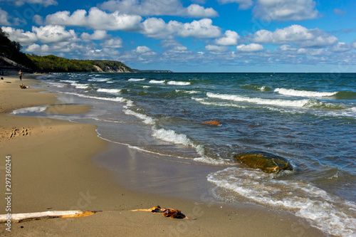 The sea and the sandy beach. Baltika. photo