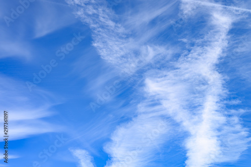 bright blue sky with cloud