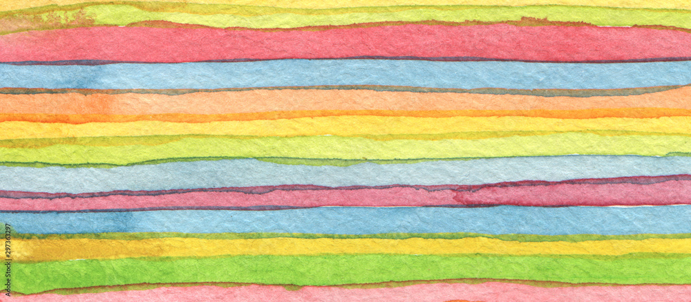 Fototapeta premium Abstract rainbow acrylic and watercolor circle painted background. Texture paper.