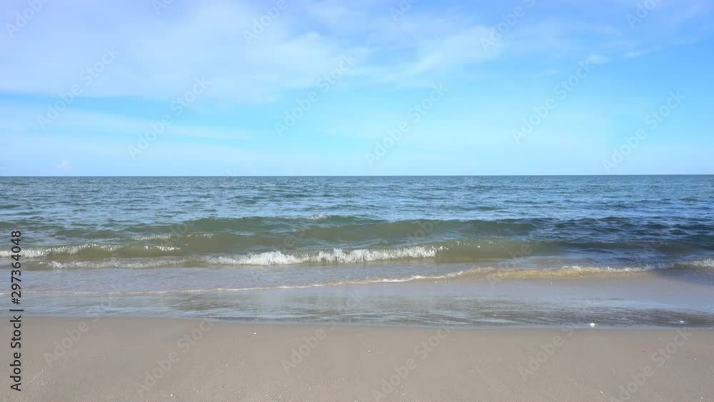 beach sea, view of beach sea on daytime in the summer. At Songkhla province Thailand. 4K UHD, video clip. beach sea, view of beach sea on daytime in the summer. At Songkhla province Thailand. 4K UHD, video clip.