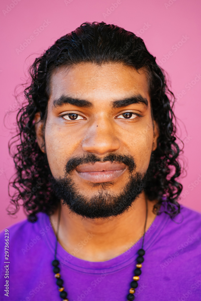 Portrait of an Afrolatino young man in studio environment Portrait of an Afrolatino young man in studio environment