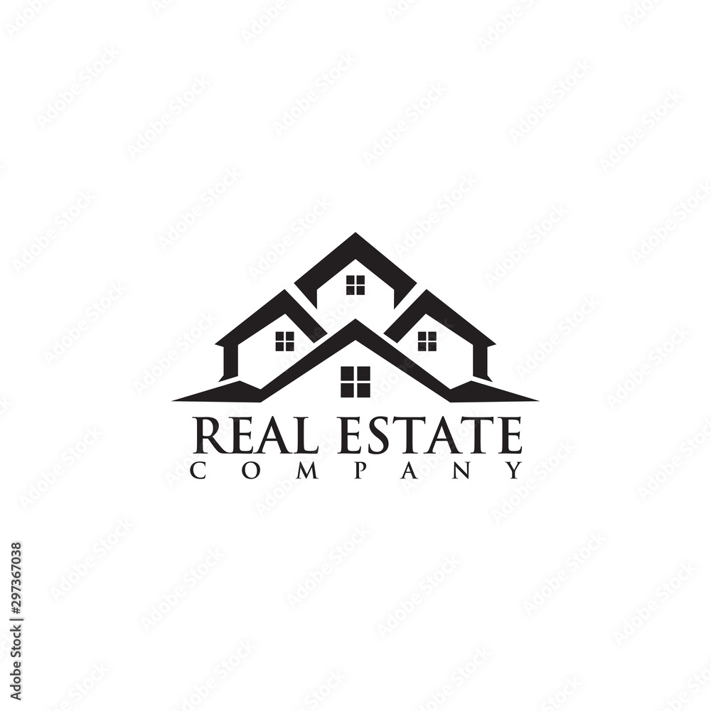 Real estate home logo design vector template Real estate home logo design vector template