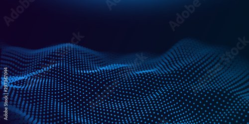 Digital technology background. Abstract connections. Futuristic sci-fi user interface concept with gradient. Big data, artificial intelligence, music hud. Blockchain and cryptocurrency. Vector