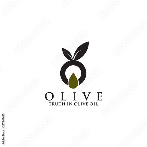 Olive oil logo design vector template