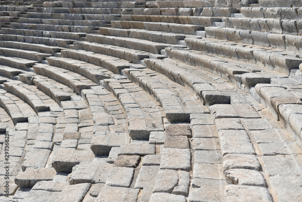 marble seats and stairs of ancient greece amphitheater marble seats and stairs of ancient greece amphitheater