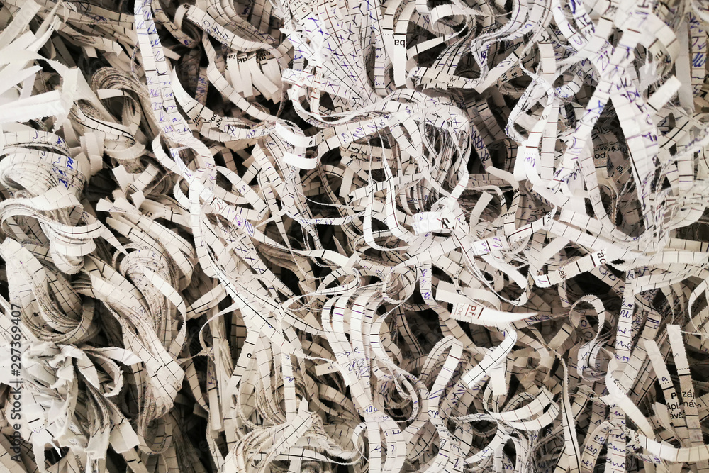 shredding paper texture