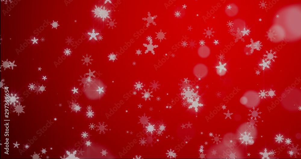 Christmas blue background with snowflakes - falling snow Christmas blue background with snowflakes - falling snow