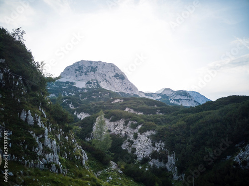 view of mountains in Salzburg Austria