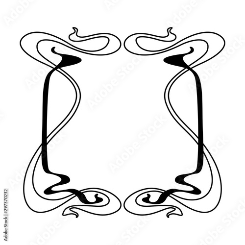 Frame with Art Nouveau ornament.