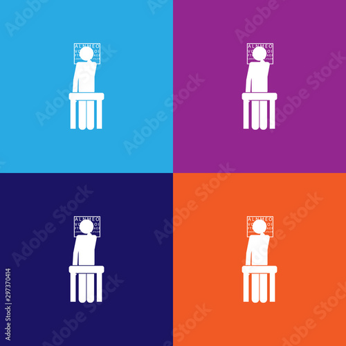 sight test icon. Elements of Patients in the hospital icon. Signs, outline symbols collection icon for websites, web design, mobile app
