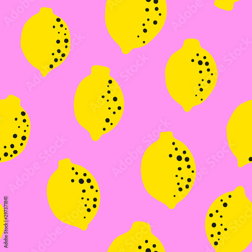 Lemon seamless pattern