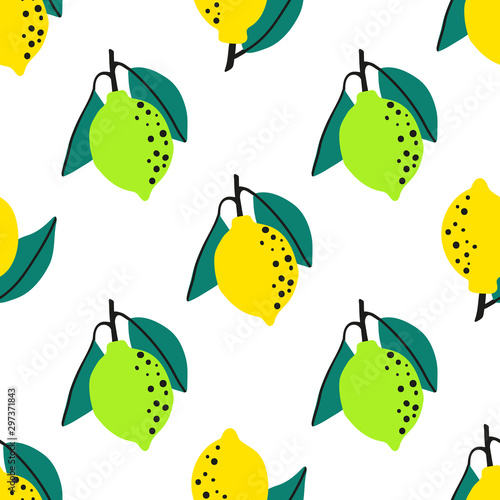 Lemon seamless pattern