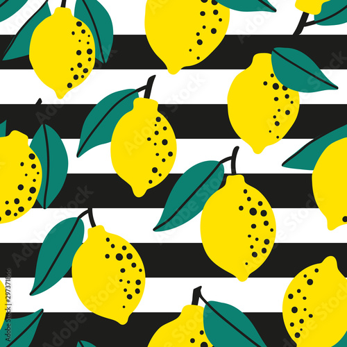 Lemon seamless pattern