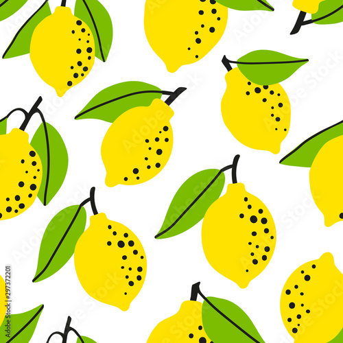 Lemon seamless pattern