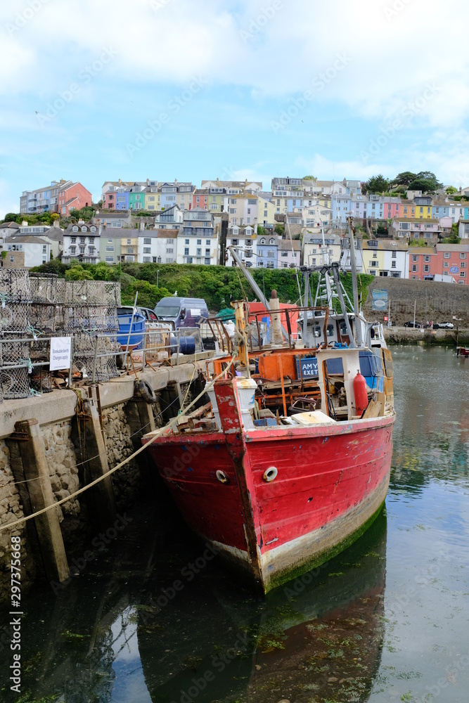 Old Fishing Boat in Brixham Harbor Old Fishing Boat in Brixham Harbor