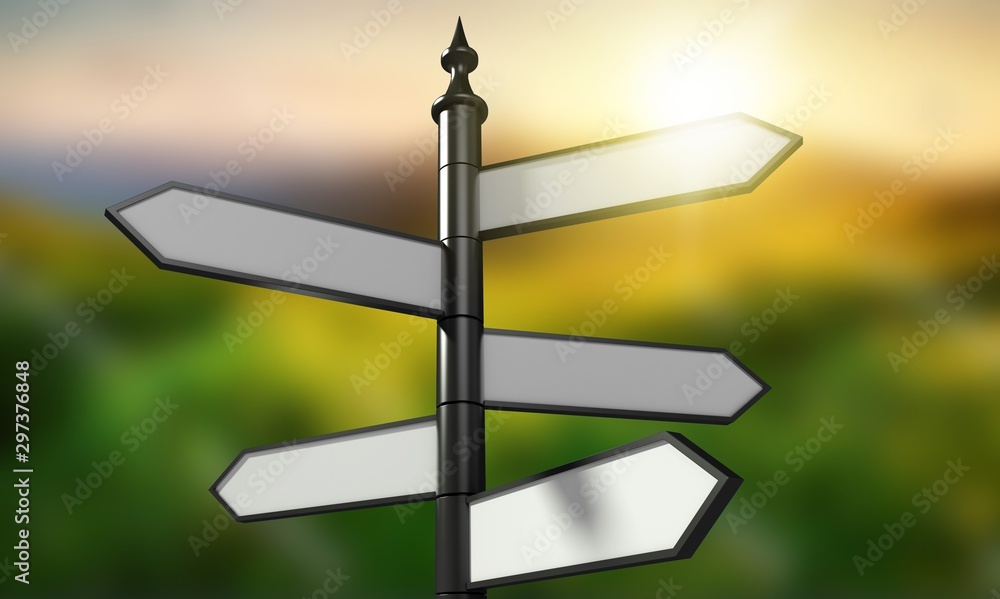 Obraz premium Road sign.