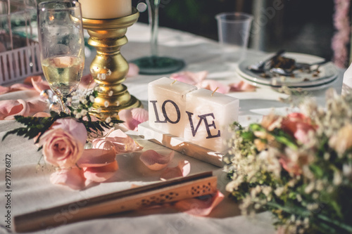 wedding table decoration