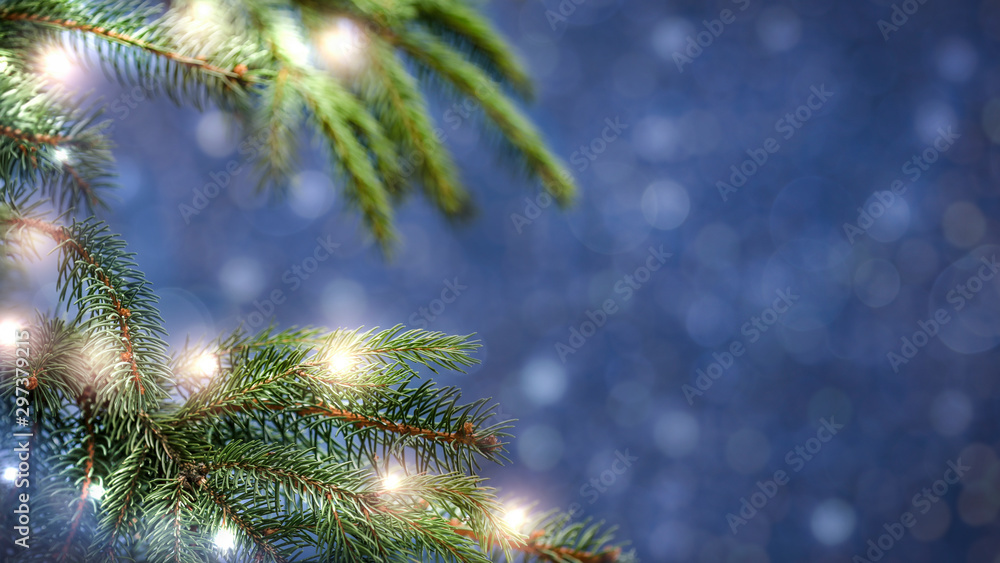 Christmas tree background and free space for your decoration Christmas tree background and free space for your decoration