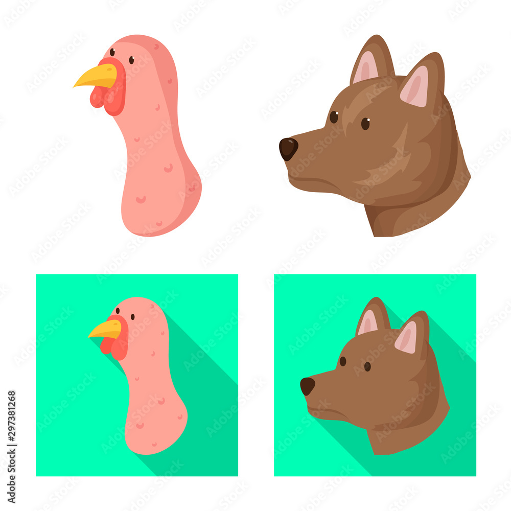 Isolated object of agriculture and breeding sign. Set of agriculture and organic stock vector illustration. Isolated object of agriculture and breeding sign. Set of agriculture and organic stock vector illustration.