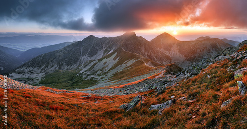 Autumn montain panorama - West Tatras, Slovakia