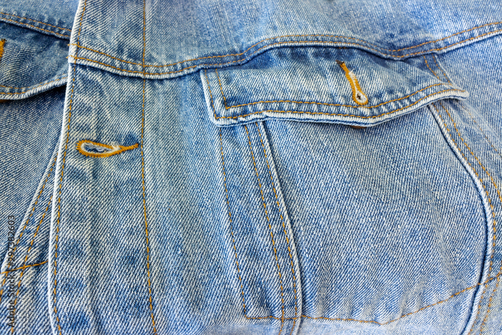 jacket made of old worn faded denim jacket made of old worn faded denim