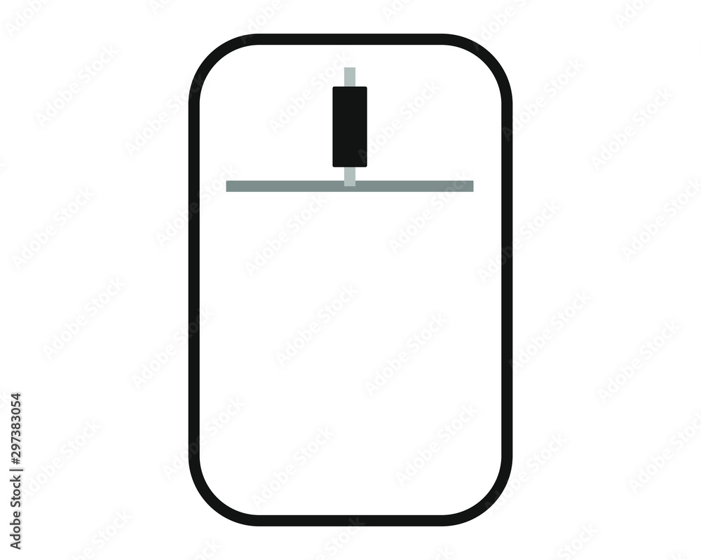 Simple icon vector, with computer mouse shape Simple icon vector, with computer mouse shape
