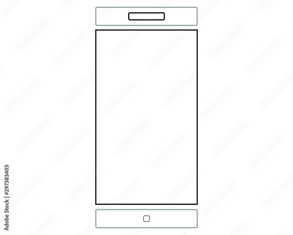 Simple icon vector, shaped smart phone Simple icon vector, shaped smart phone